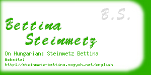 bettina steinmetz business card